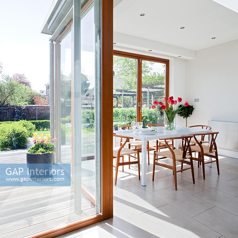 Dining room in modern extension