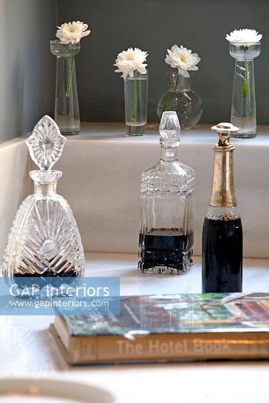 Vintage crystal decanters