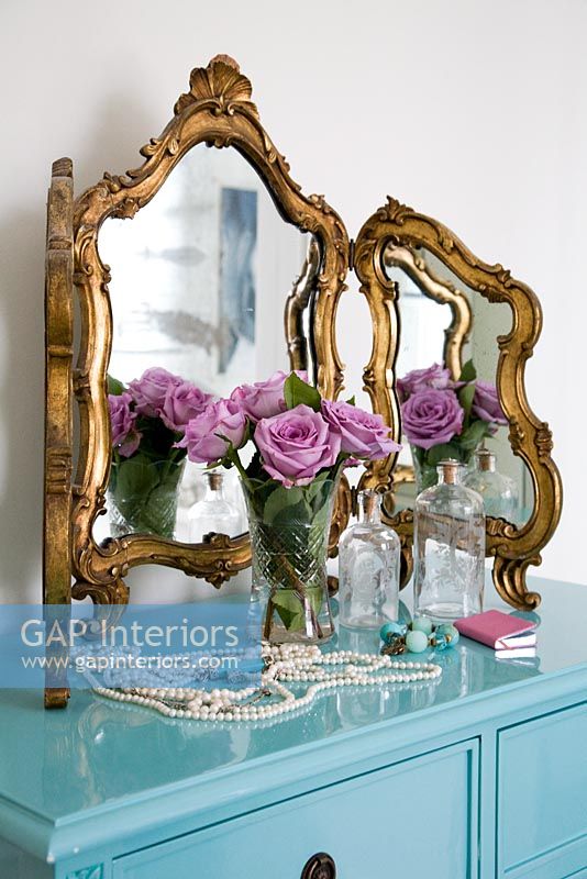 Pink Roses and mirror