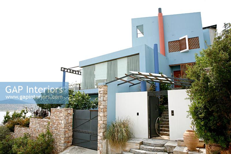 Contemporary home in Greece