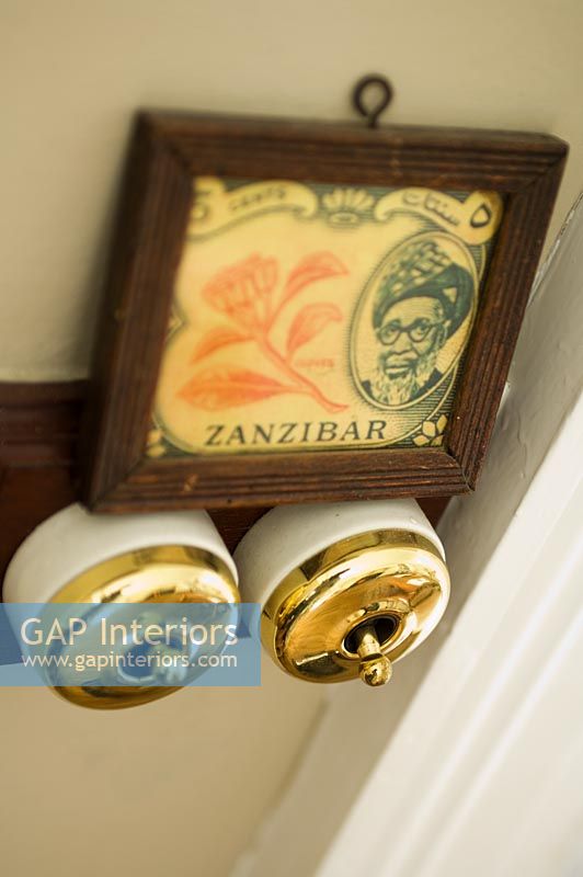 Classic light switches and painting detail