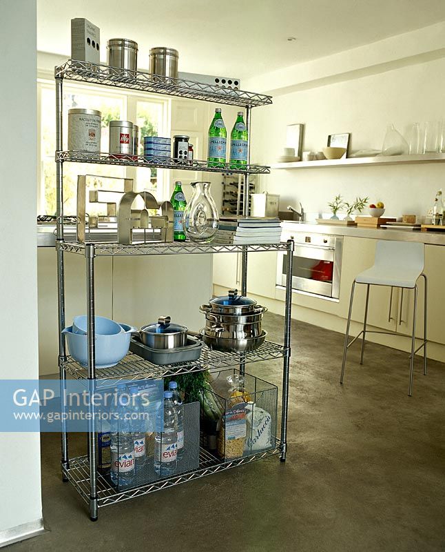 Modern kitchen shelf unit 
