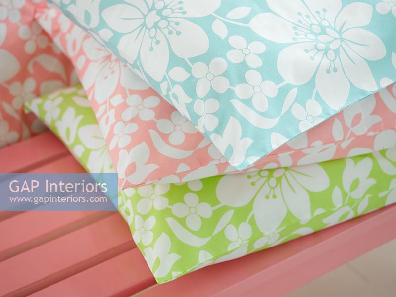 Patterned cushions detail 