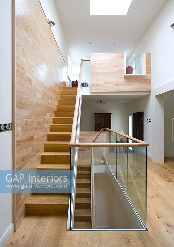 Modern hallway and stairs 