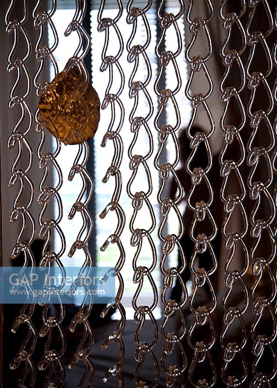 Detail of chain link curtain  