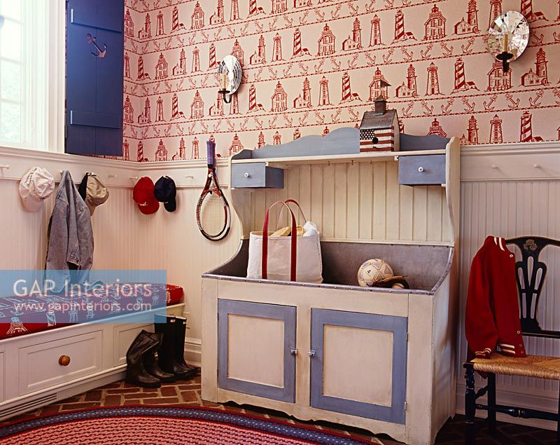 Classic childrens cloakroom 