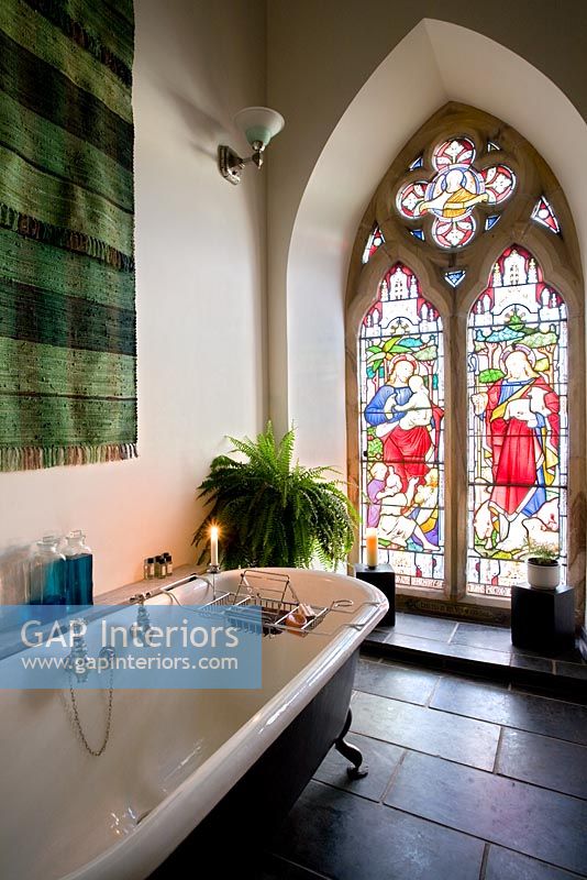 Classic bathroom of converted church