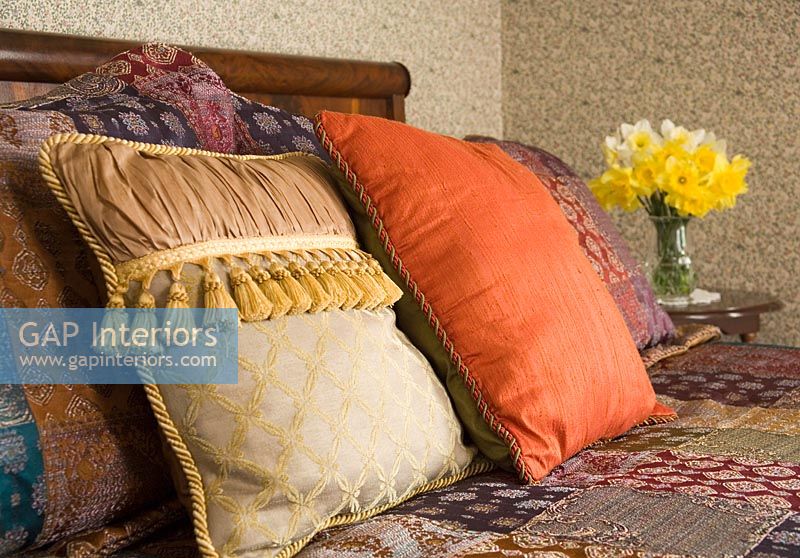 Cushions on classic bed 