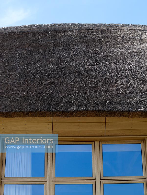 Detail of thatched roof 