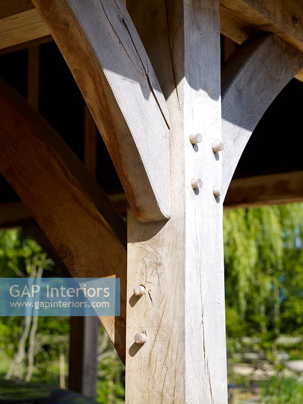 Detail of wooden beams