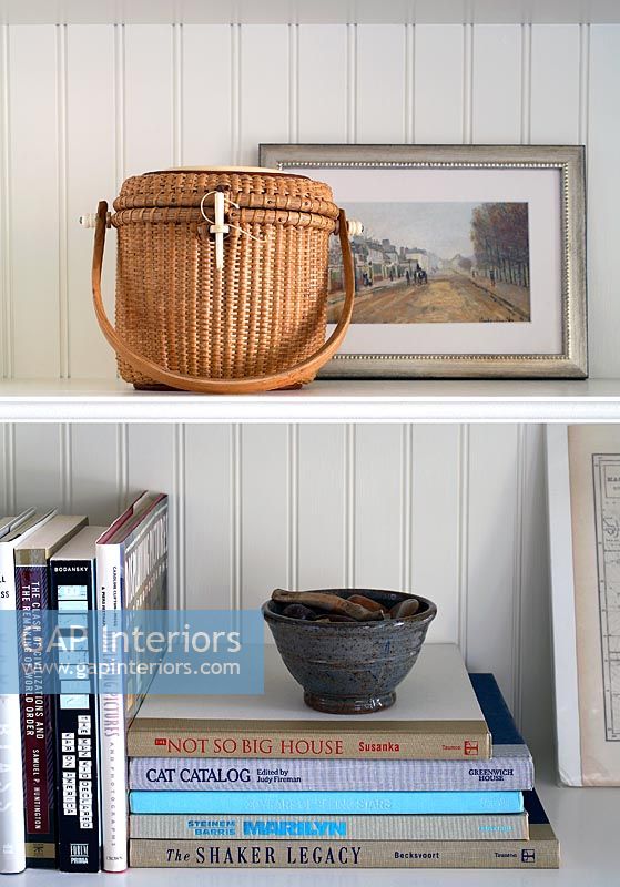 Basket and books