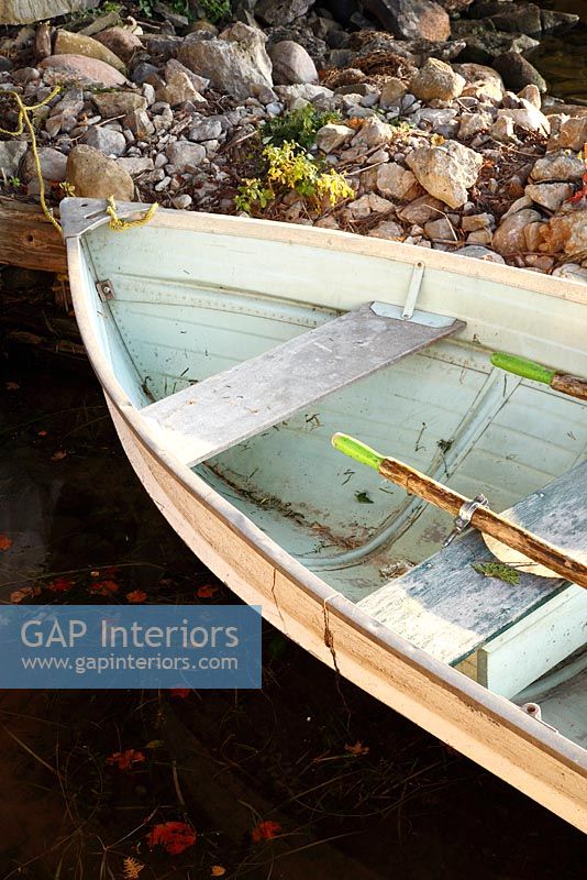 Classic wooden boat 