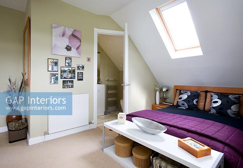 Modern loft conversion bedroom