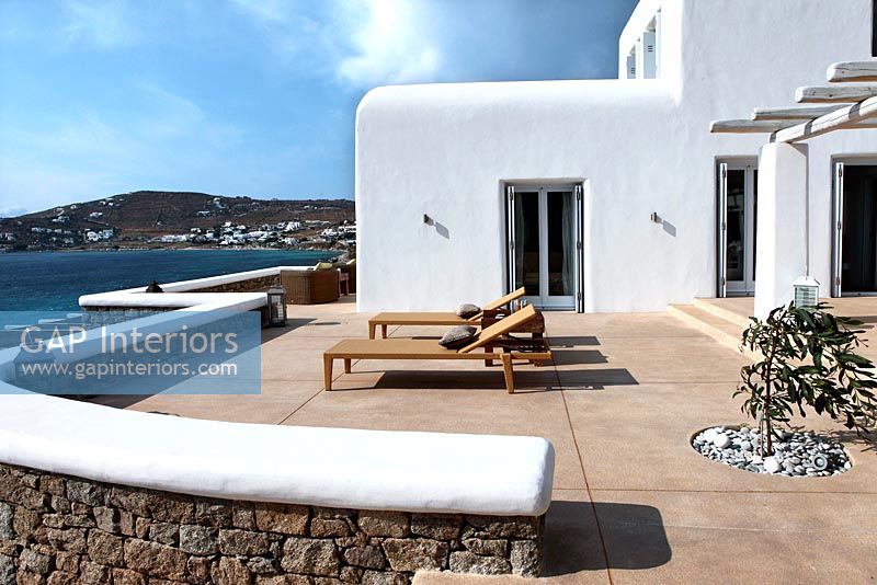 White villa with sea view, Greece