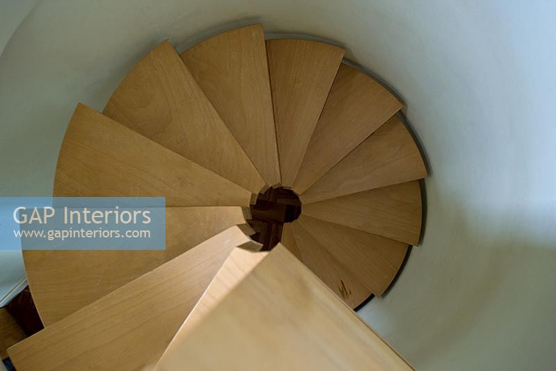 Spiral staircase from above