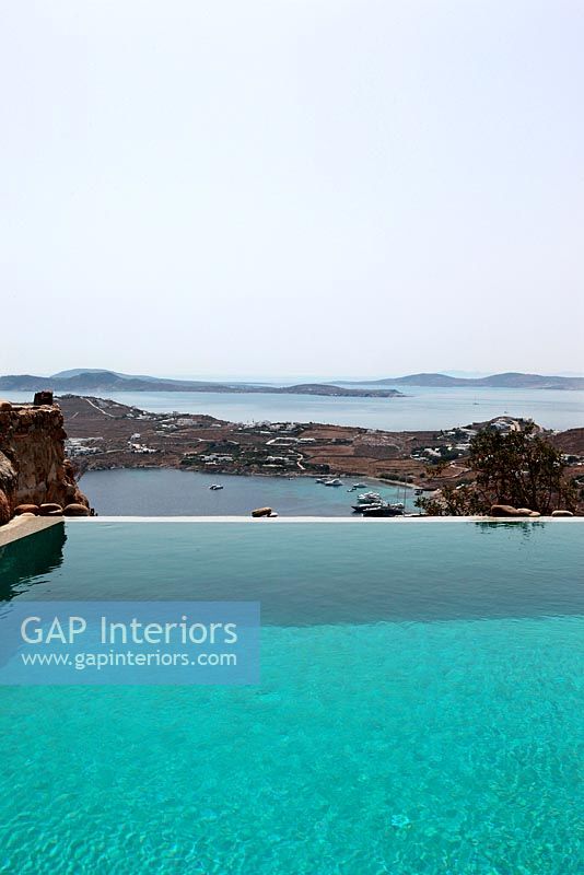 Swimming pool with sea views, Greece