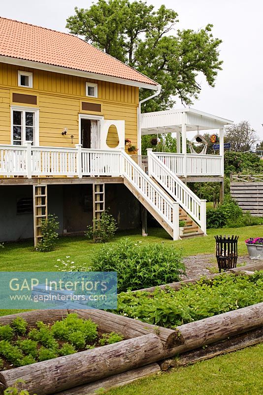 Traditional Swedish home and garden