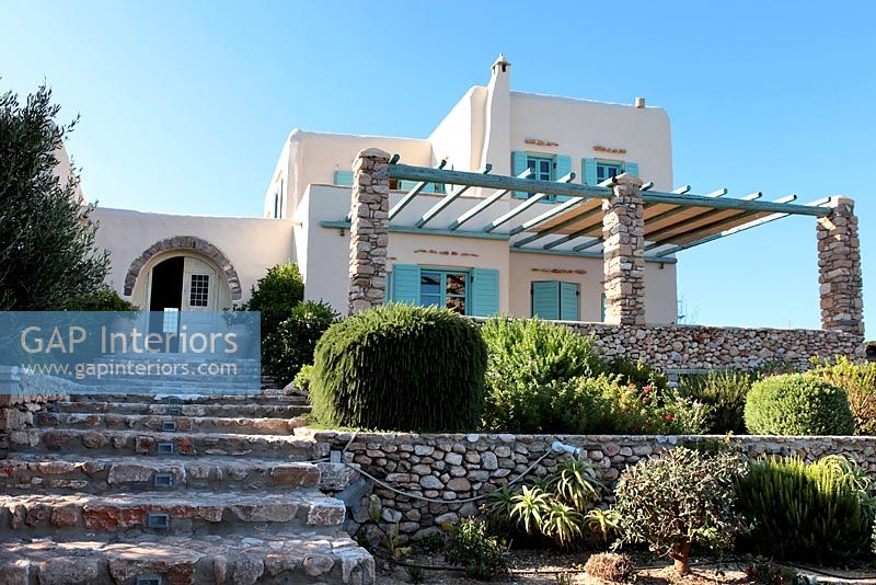 Greek villa exterior
