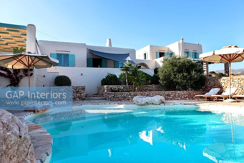 Greek villa with swimming pool