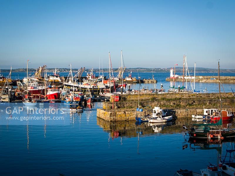 Harbour with fishing boats, Newlyn, Cornwall 