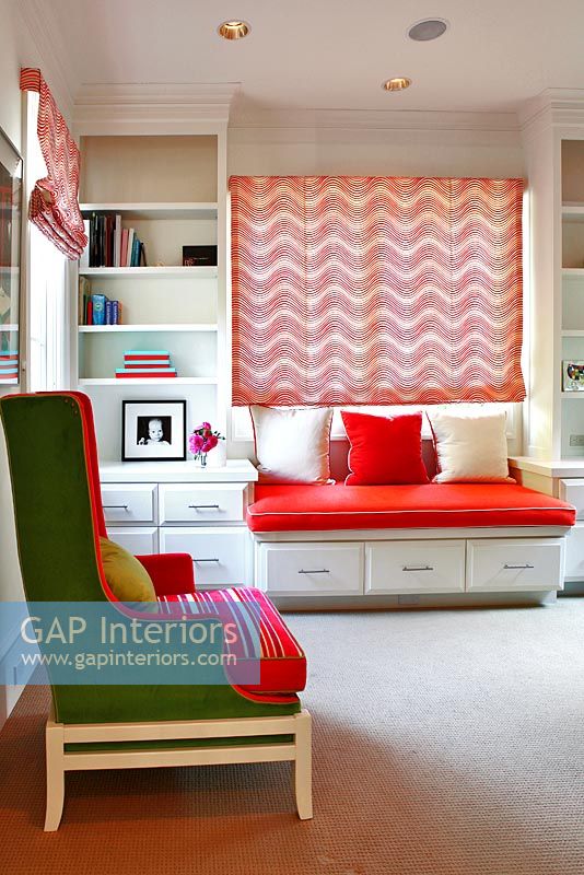 Colourful bedroom furniture