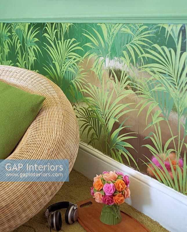 Tropical wallpaper detail