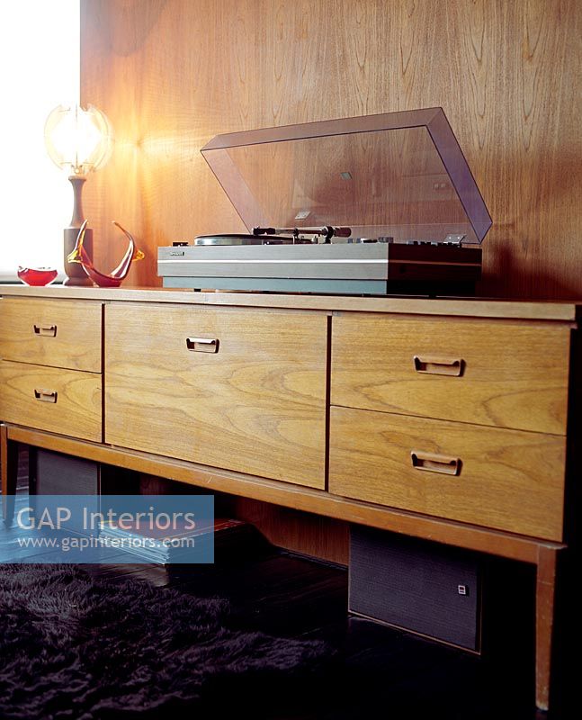 Sideboard with stereo 