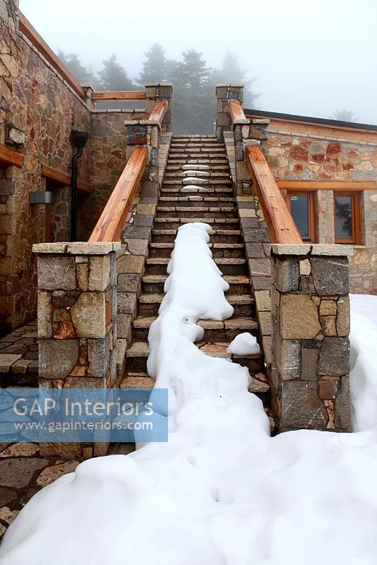 Traditional stone staircase 
