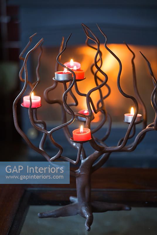 Decorative tree shaped candelabra