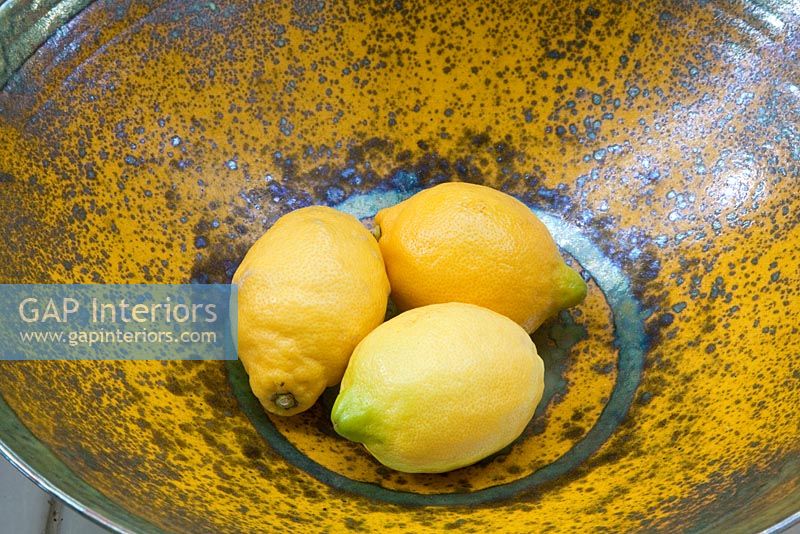 Yellow fruit bowl