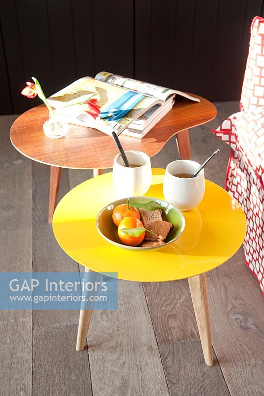 Colourful coffee tables