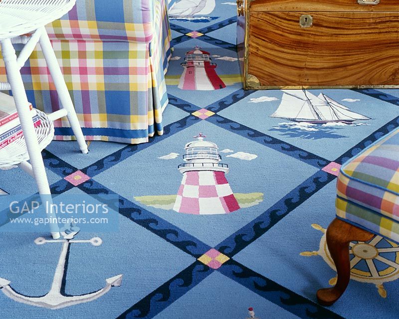 Nautical themed rug