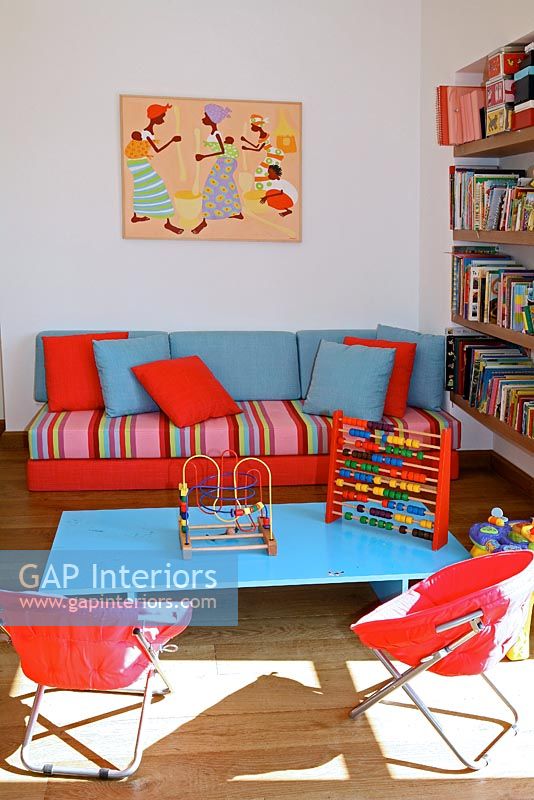 Colourful childrens room