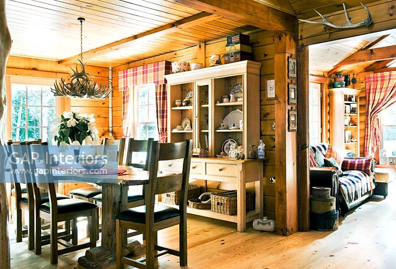 Wooden dining room