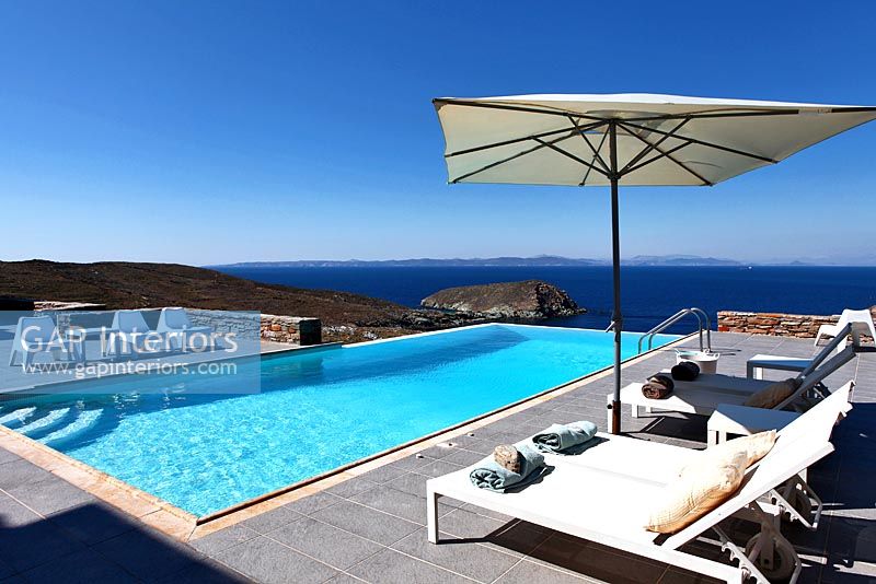 Luxury swimming pool and patio