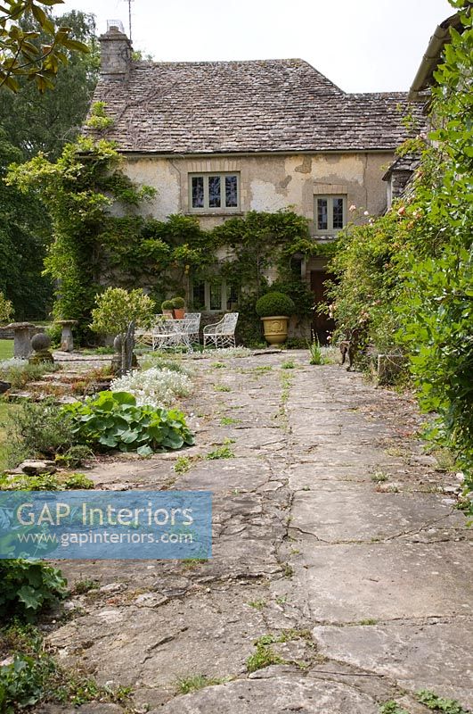 Traditional farmhouse and garden
