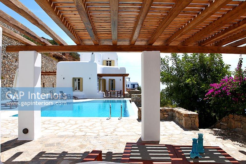 Traditional villa and pool