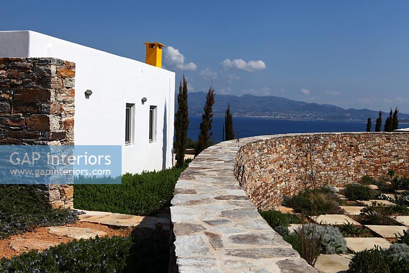 Greek villa and garden