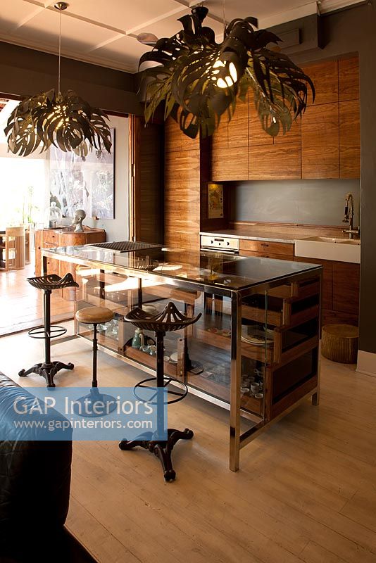 Contemporary wooden kitchen