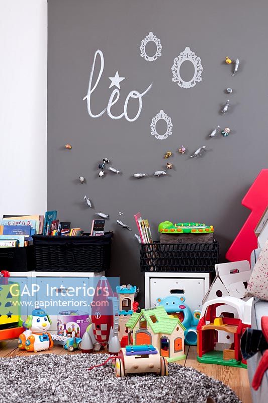 Contemporary childs bedroom detail