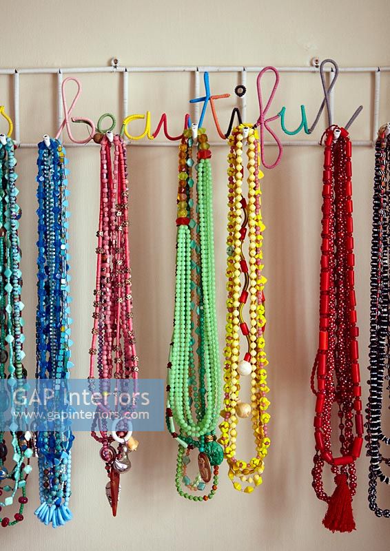 Colourful beads display