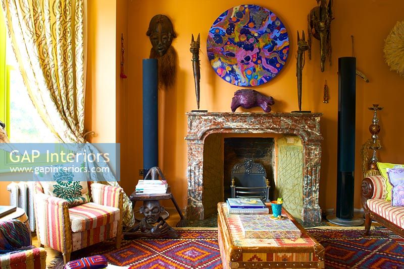 Colourful living room