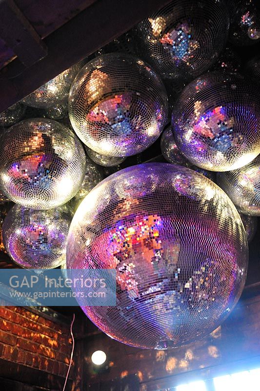 Glitter balls detail