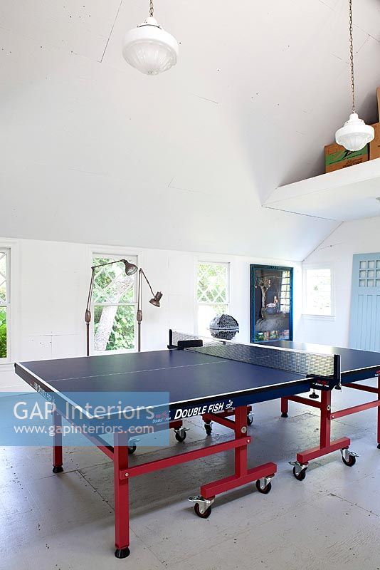 Games room with table tennis table
