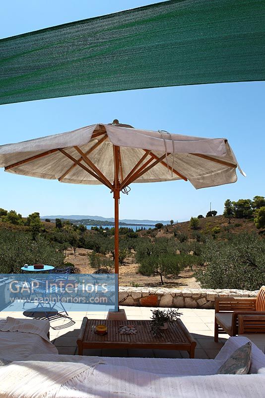 Terrace with view over Olive grove