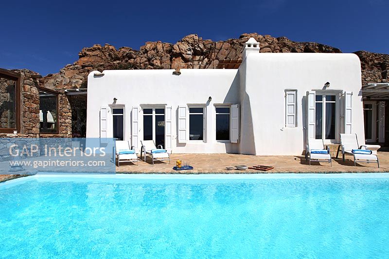 Greek villa and pool