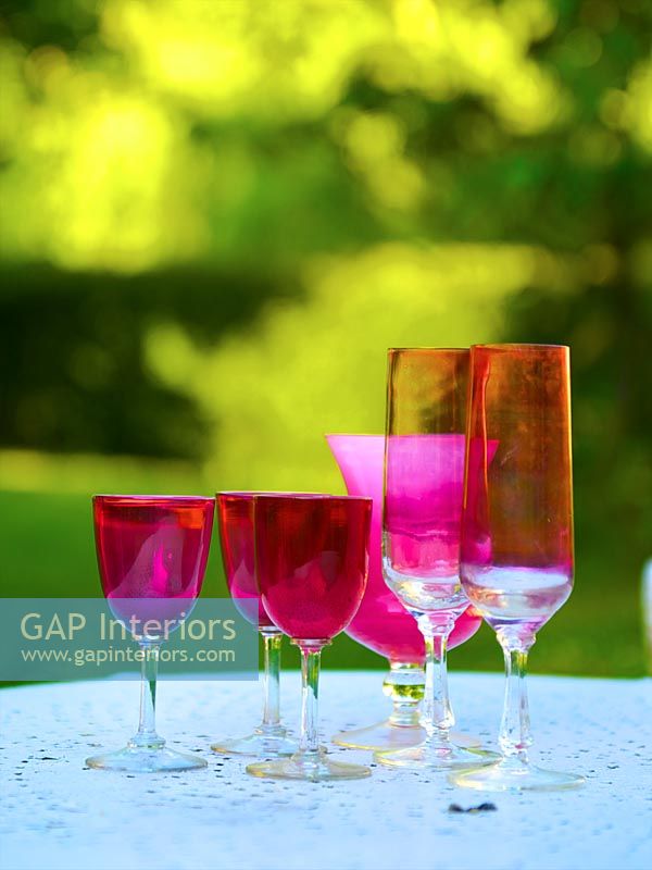 Pink tableware
