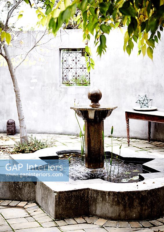 Moroccan style water feature
