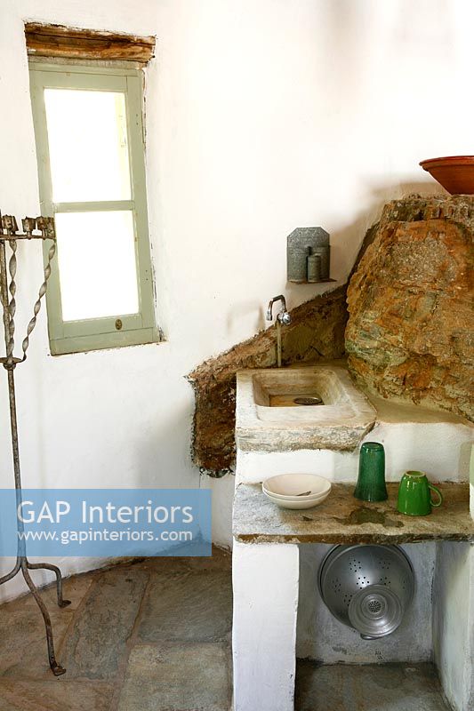 Traditional stone sink
