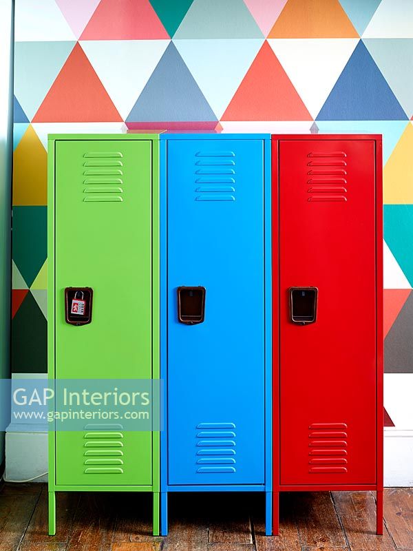 Colourful lockers